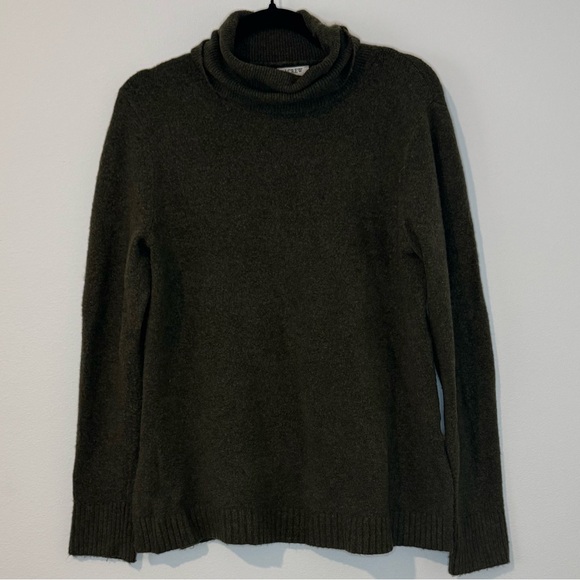 J. Crew Sweaters - J.Crew Extra-Soft Funnel Neck Sweater Olive Green Women’s Medium